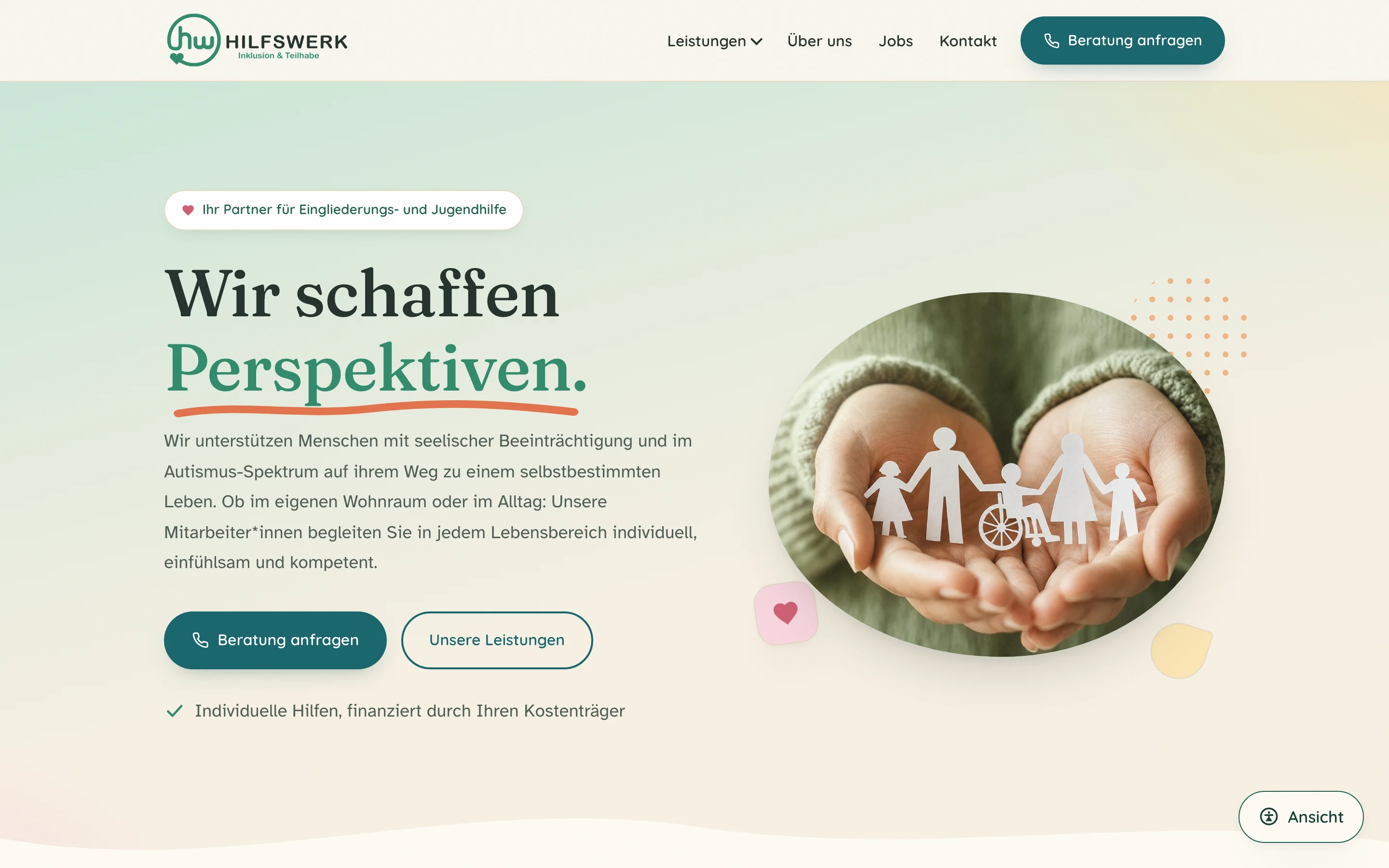 Hilfswerk Inklusion & Teilhabe, Soziales