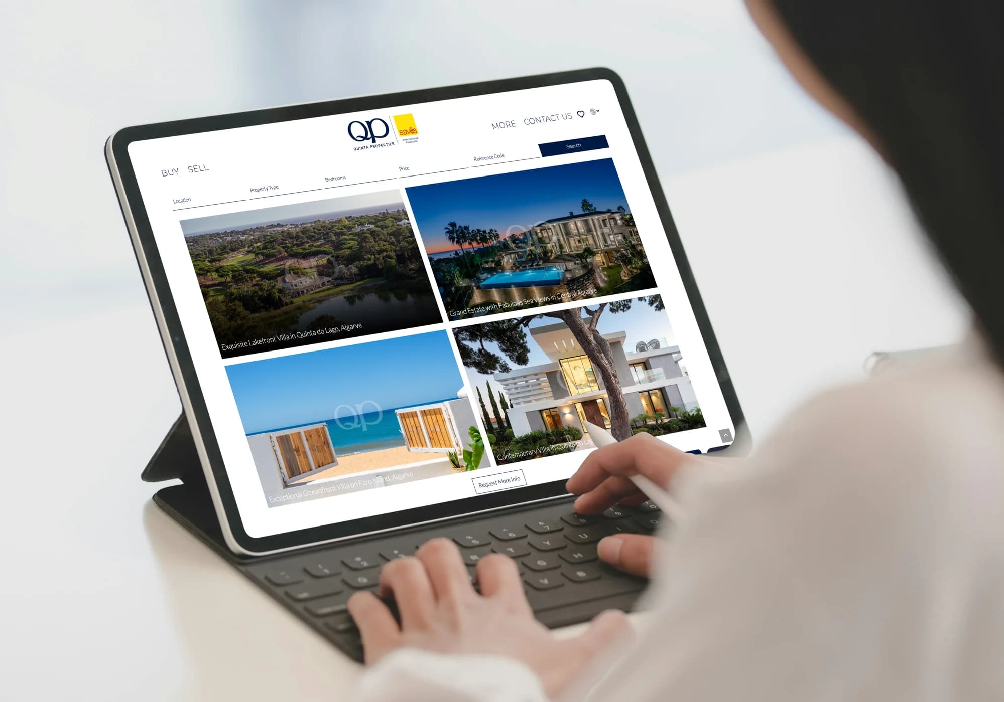 Quinta Properties / Savills: Viersprachige Website mit Echtzeit-Anbindung an das Propstack-CRM