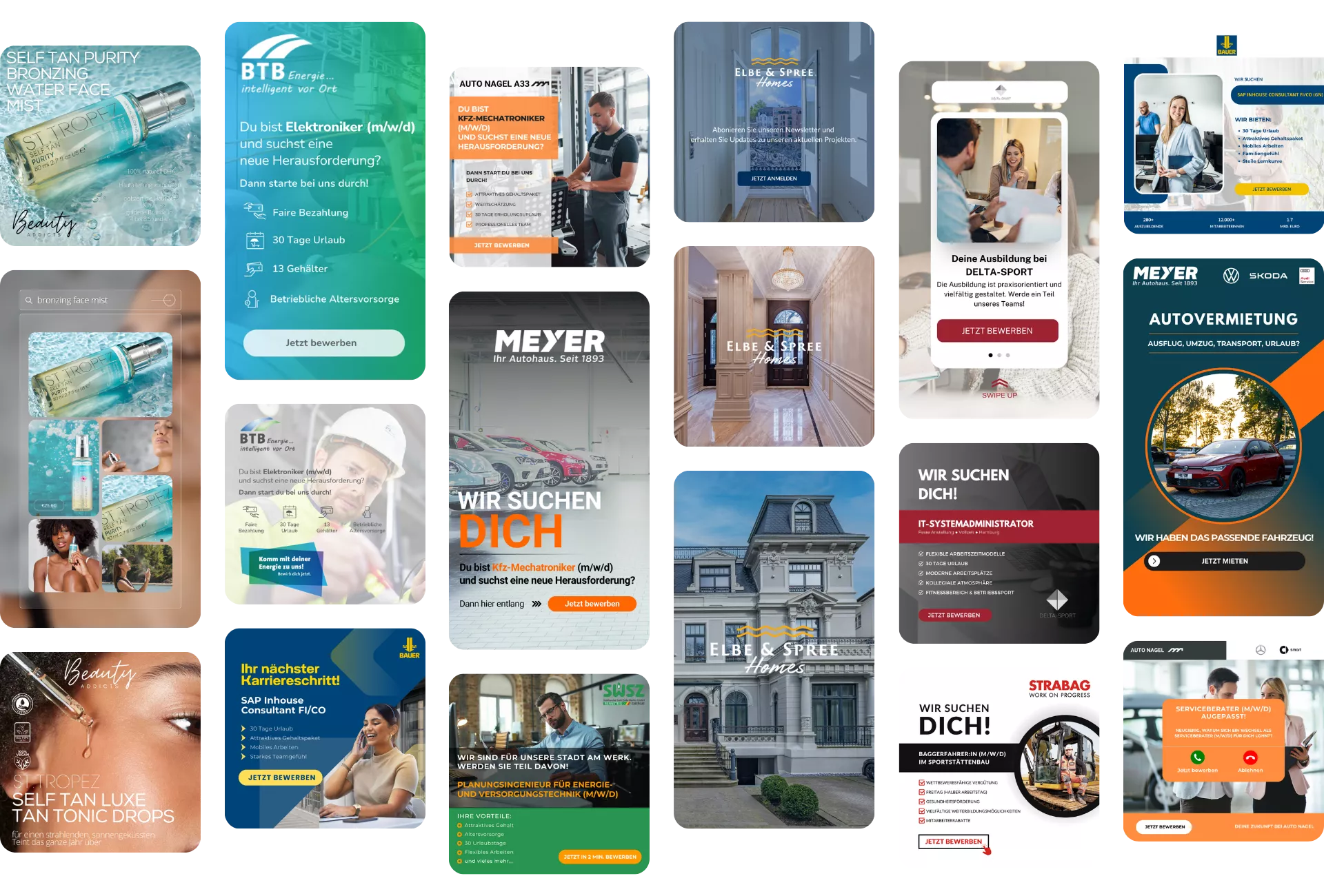 Weber Media Kreativ-Portfolio – Recruiting Ads, Webdesign, Marketing-Kampagnen